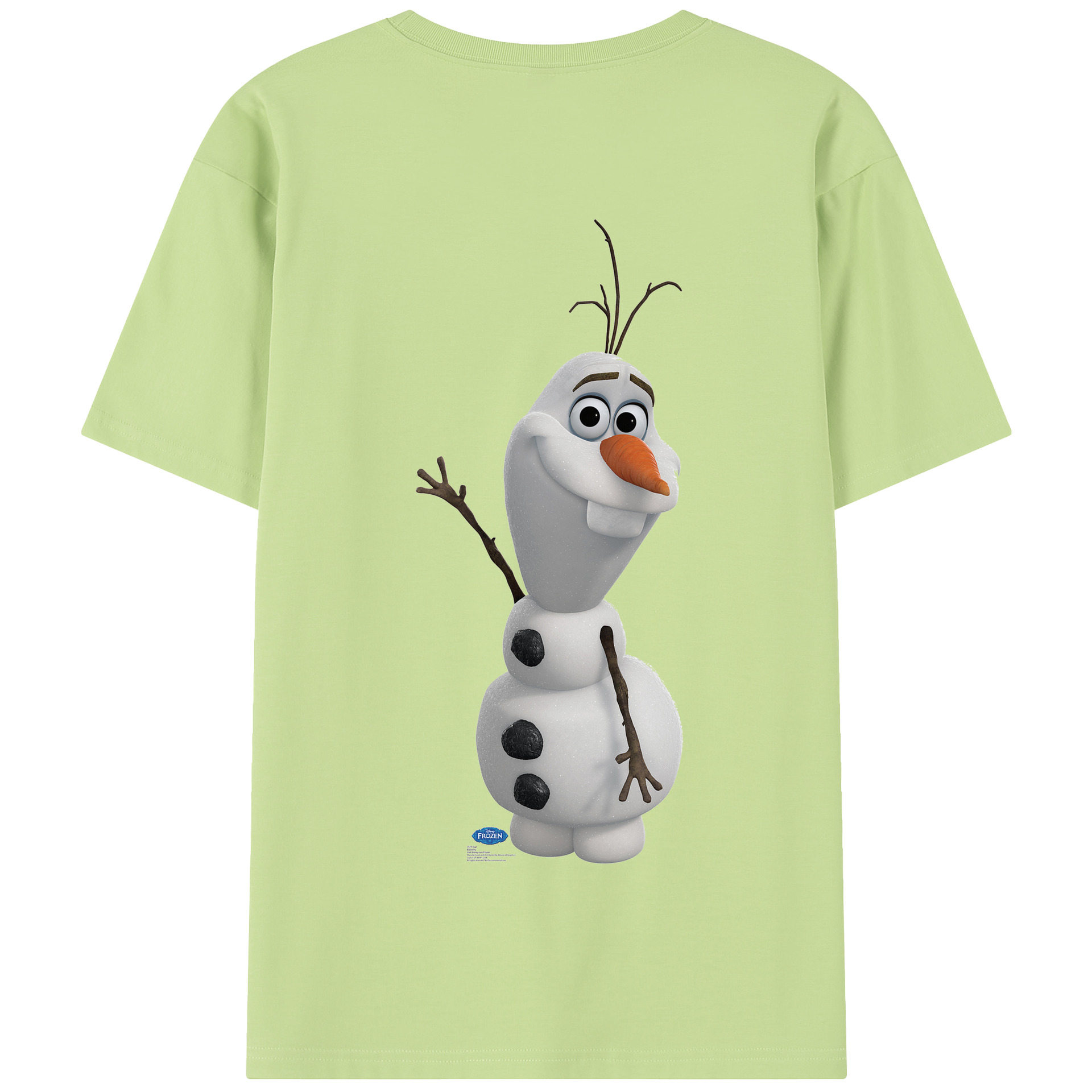 （画像用） アナと雪の女王 アンナ エルサ Frozen Anna Elsa 綿100％半袖Tシャツ（背面プリント）